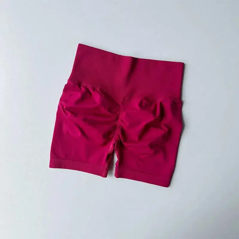 women's high-waisted hip-enhancing sport shorts, with waist shaping, slimming effect, quick-drying hip, three-point fit leggings image 6