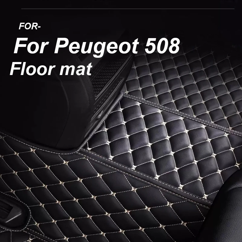 

Роскошные автомобильные коврики для Peugeot 508 2018 2017 2016 2015 2014 2013 2012 2011, внутренние детали, водонепроницаемые кожаные коврики с защитой от грязи