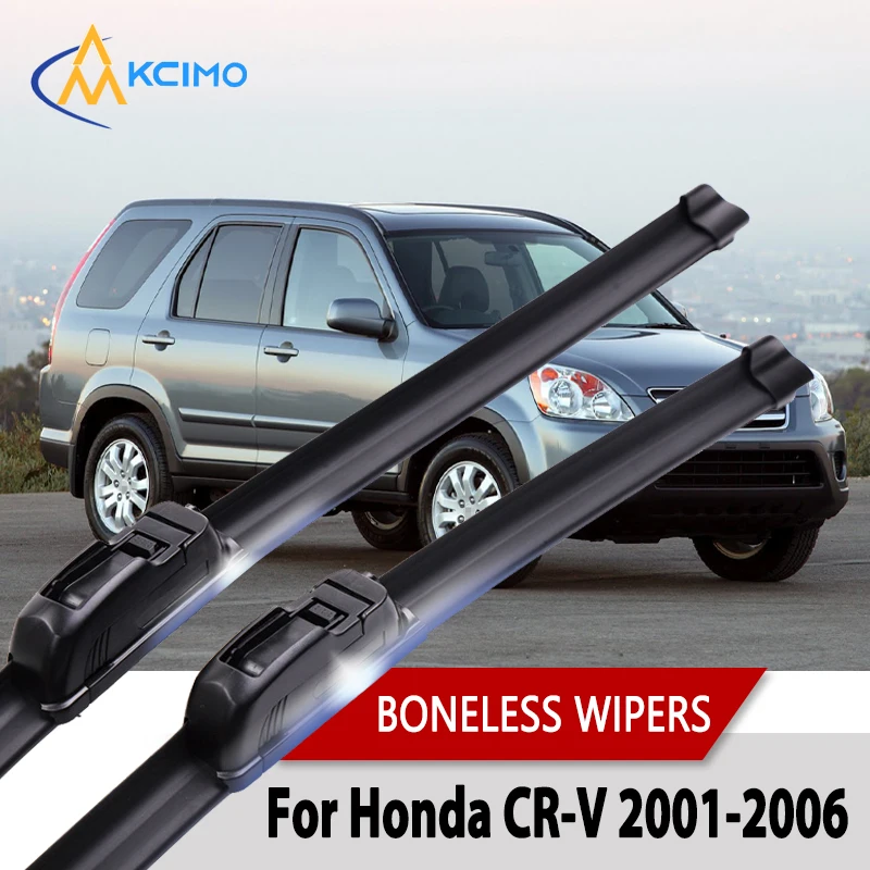 

Car Wiper For Honda CR-V 2001-2006 Wiper U-type Soft Rubber Boneless Wiper HD Quiet Durable Automotive Wiper 21"+20"