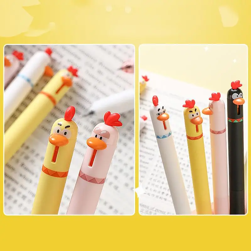 Черная ручка Creative Pet Chick, Fun INS High Beauty Student для снятия стресса