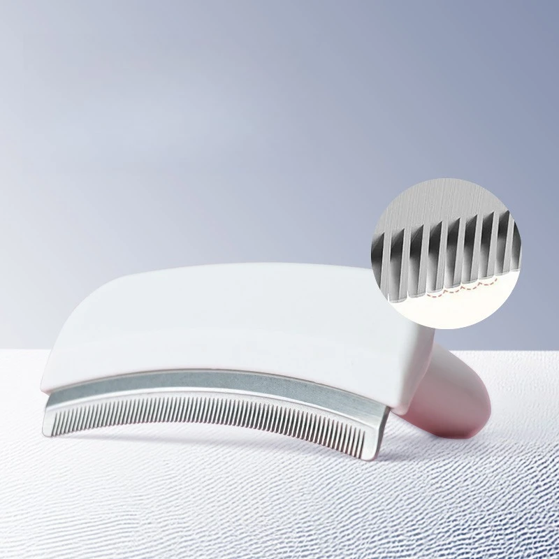 

Cats Hair Thinning Tool Deshedding Comb Two in One Grooming Brush Remove Loose Fur for Short and Long Hair Safe Blade Small Pets
