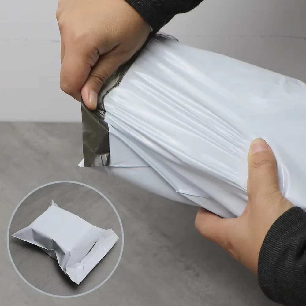 100pcs Self-adhesive Packaging Bag Waterproof Sealing Sealed Express Mail Bag Express Logistics Dustproof Delivery Bag - view 2