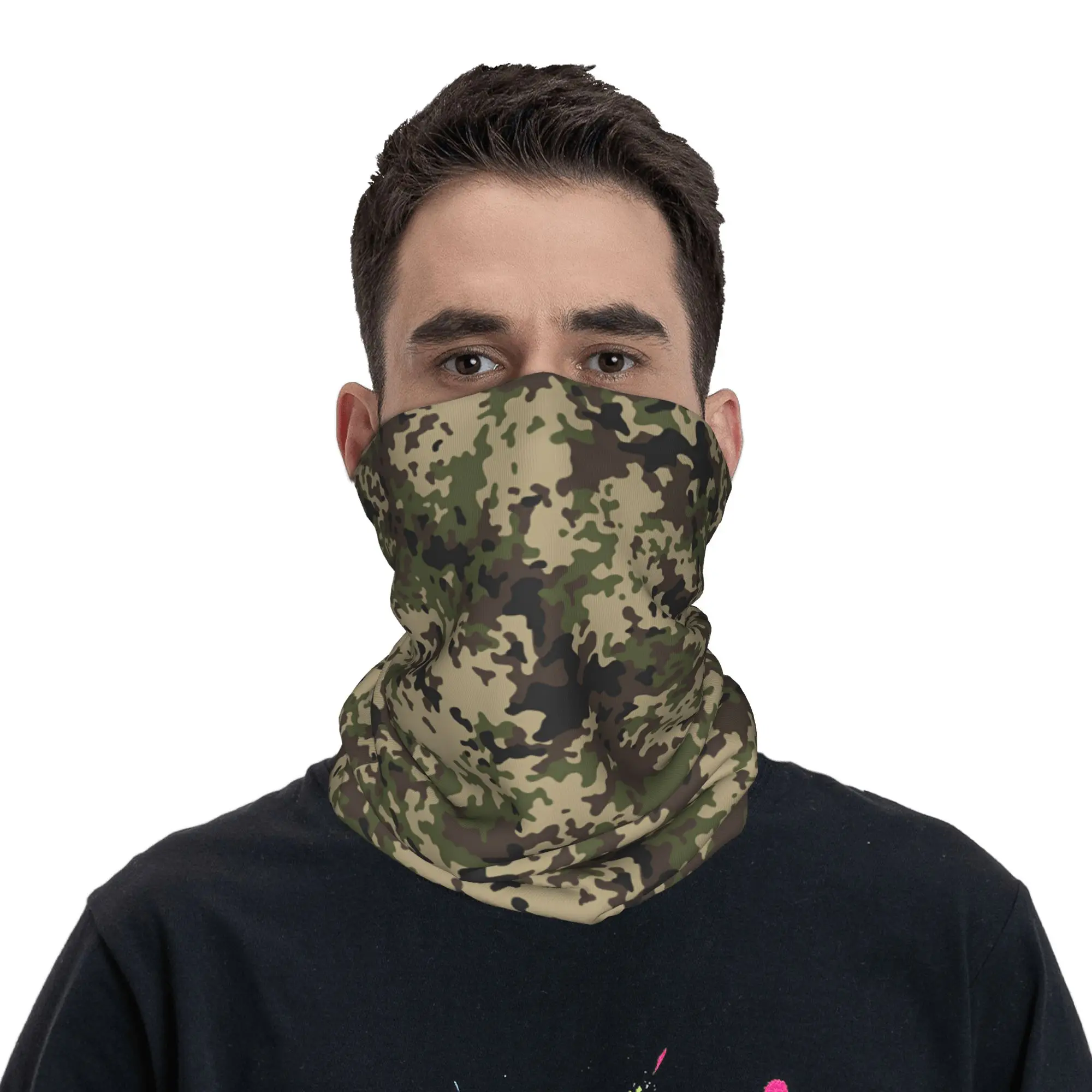 ผ้าพันคอคลุมศีรษะแบบคลาสสิค ลายพราง สำหรับฤดูหนาว ผู้ชาย ผู้หญิง เล่นสกี ปั่นจักรยาน ผ้าคลุมหน้า บาลาคลาวา ผ้าพันคอแบบหลอด ผ้าปิดหน้า