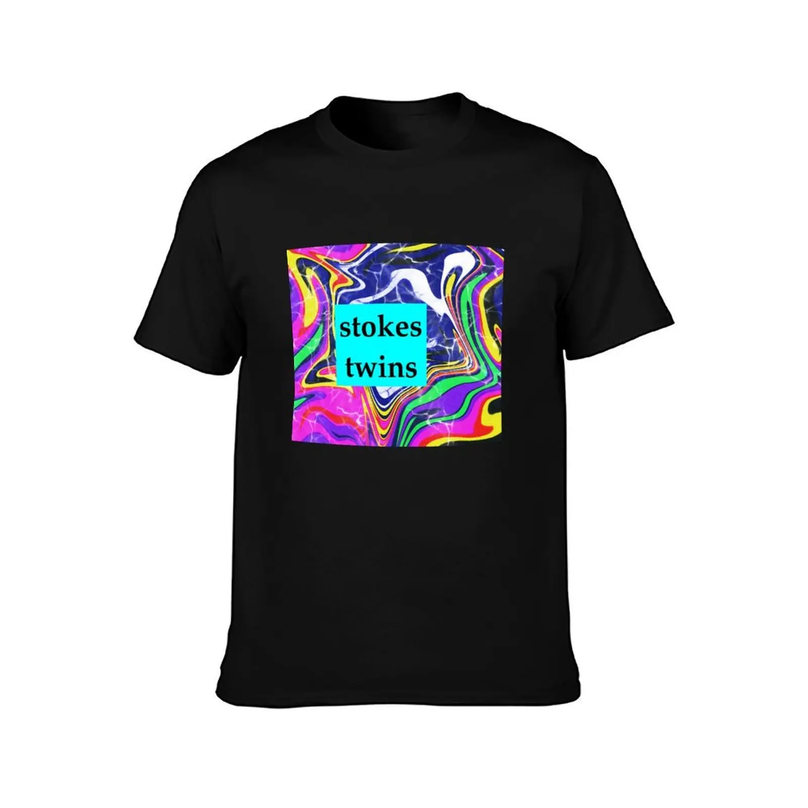 stokes twins T-Shirt, Summer Casual Cotton Tee, Oversized Streetwear Tops, Vintage Graphic Print, Loose Fit Short Sleeve