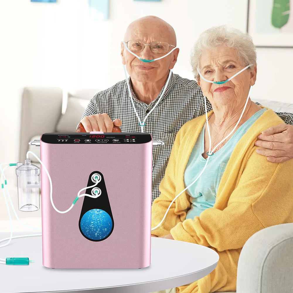 Suyzeko dispositif de thérapie d'inhalateur d'hydrogène 1200ML: Machine d'inhalation H2/O2, concentrateur d'oxygène, générateur d'eau d'hydrogène pour la santé