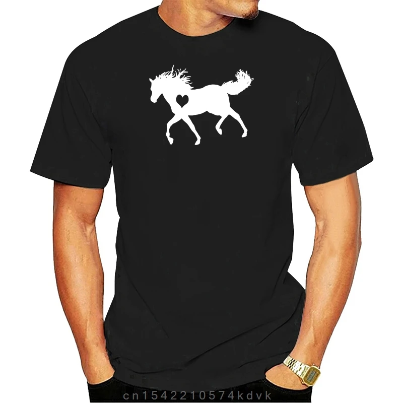 Horse T-Shirt S M L 1-3Xl Mens Womens Cute Horse Gift Pet Lover Blue Navy Printing Tee Shirt