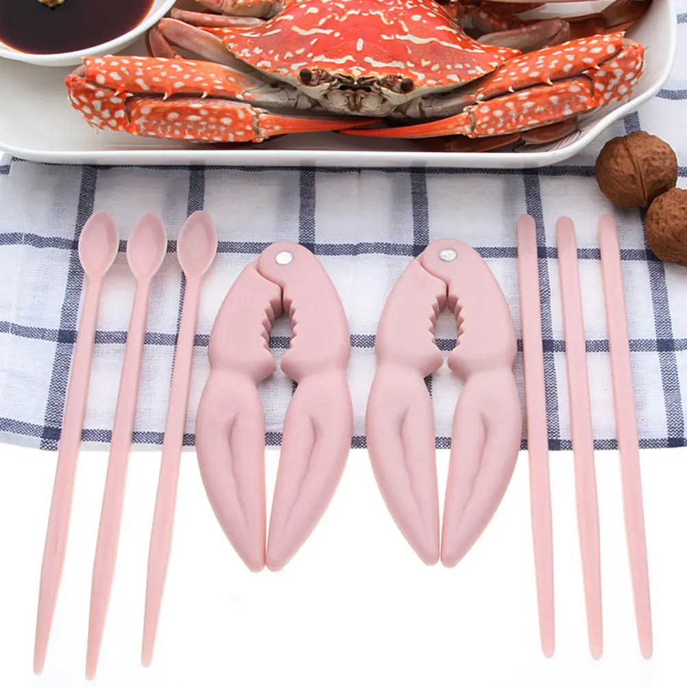 16Pcs Crab Eating Tool Set Premium PP Stainless Steel Ergonomic Handle for Crab Legs Lobster Oysters Shellfish Seafood Stripping