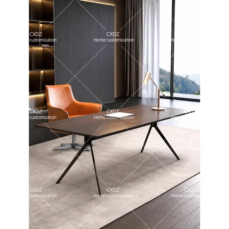 Italian Minimalist Desk Modern Office Computer Workbench Study Table Home Living Room Furniture Advanced Sense Executive Boss