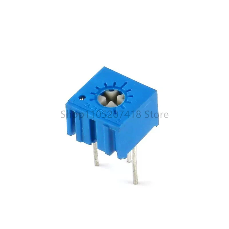 100PCS 3362P Trimmer Potentiometer 100R 200R 500R 1K 2K 5K 10K 20K 50K 100K 500K 1M Ohm Adjustable Resistance 3362P 103