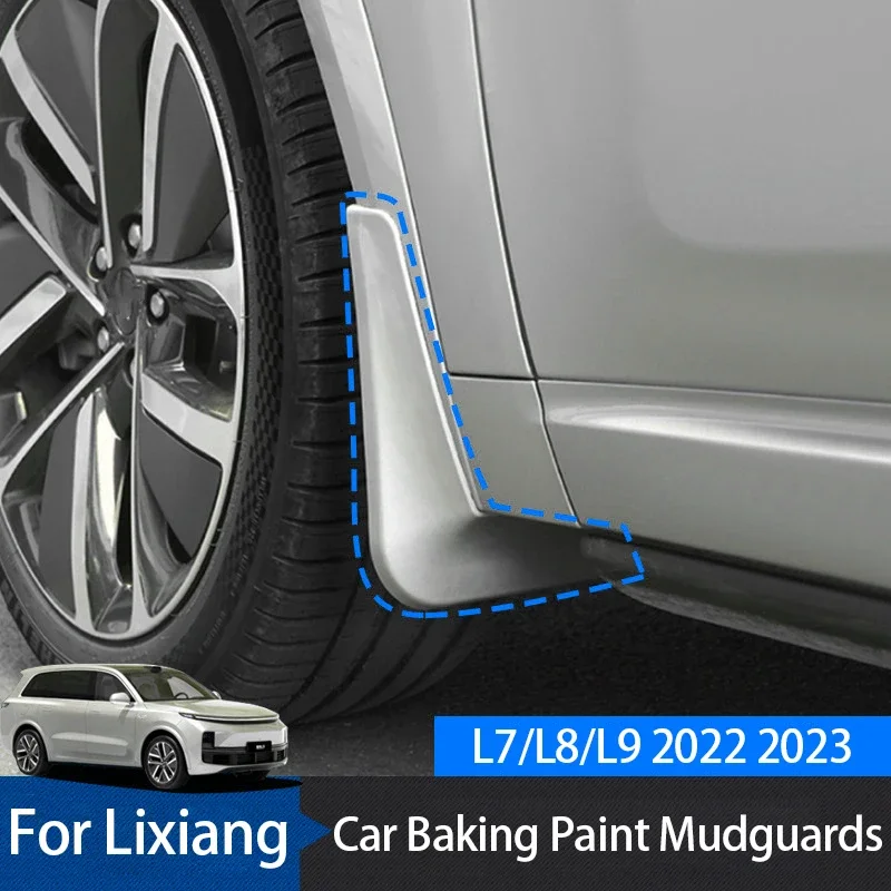 

For Leading Lixiang L7 L8 L9 2022 2023 Car Non-destructive Baking Paint Mudguards Front & Rear Wheels Fenders for lixiang