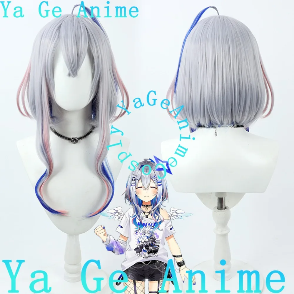 

Halloween Party Hololive 4th Generation VTuber Kanata Amane Cosplay Wig Simulated Scalp Styled In Stock Fast Shipping