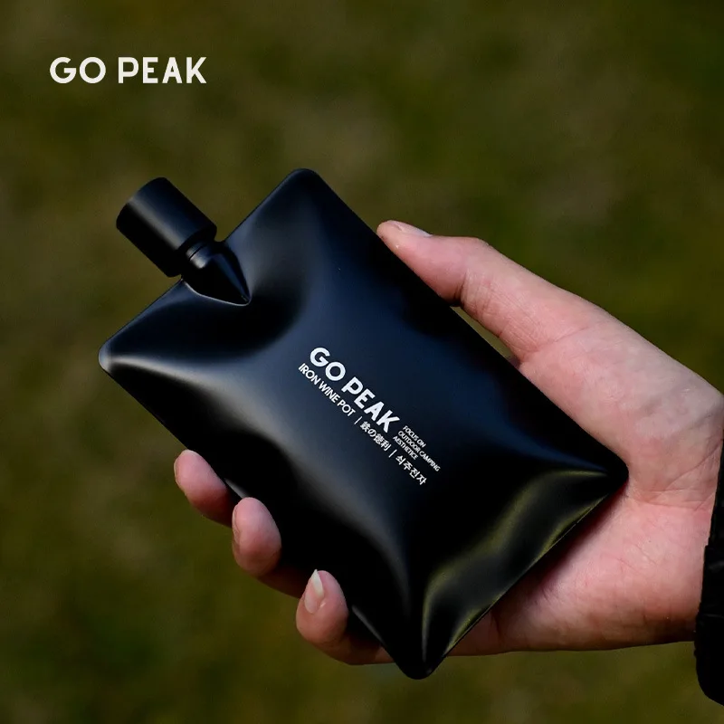 

GO PEAK Portable 304 Stainless Steel Wine Jar Whiskey Vodka Wine Jar Butt Bottle Cover Alcoholic Beverage Pocket Bottle Outdoor