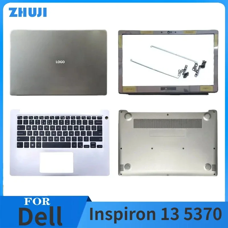 For Dell Inspiron 13 5370 Laptops Case LCD Back Cover/Front Bezel/Hinges/Palmrest Keyboar/Bottom Case  Laptop Replace Cover