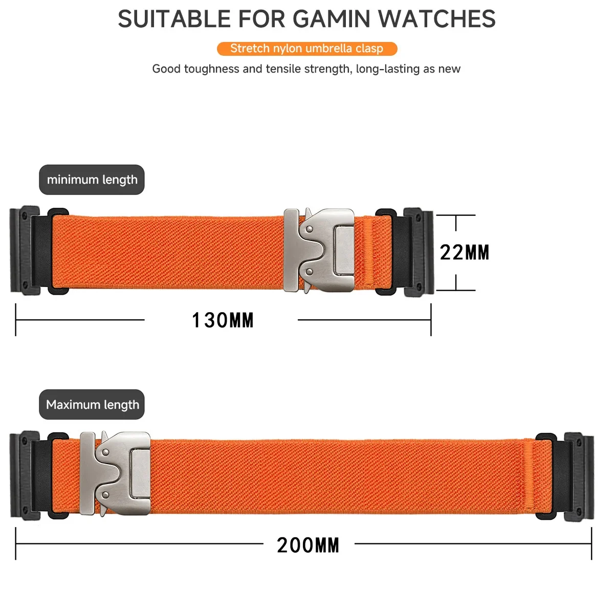 20 22 26 مللي متر حزام نايلون Quickfit لـ Garmin Descent Mk3i 51 مللي متر Mk2 سوار Garmin Enduro 2 MARQ/Epix Gen2 ملحقات الفرقة الرياضية