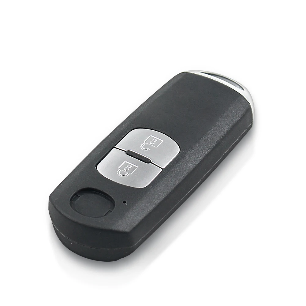 Dandkey Smart Remote Key Shell Case 2/3/4 Button Fit For Mazda X-5 Summit M3 M6 Axela Atenza With Emergency Key Blade