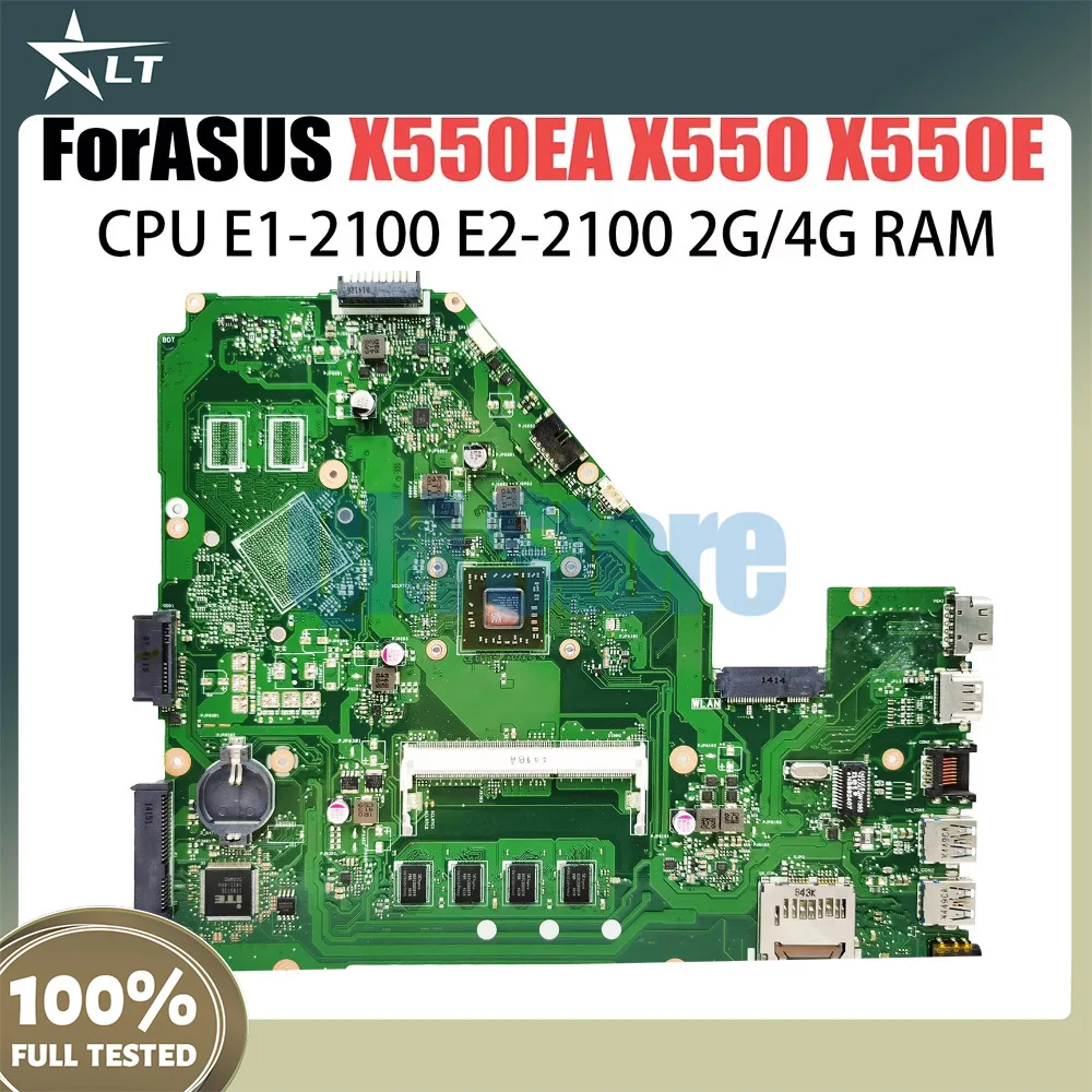 

X550EP Motherboard For Asus X550EA X550EP D552W X552WE X552E Laptop Mainboard E1 E2 A4 CPU 2GB4GB RAM 100% Tested