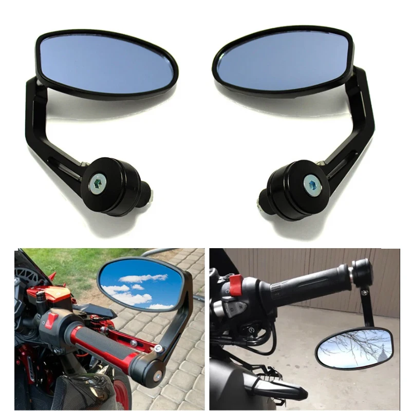 

1Pair Motorcycle 7/8" Rearview Bar End Side Mirrors For 125 200 390 690 890 1290 Motorcycle Accessories Side Mirrors Parts
