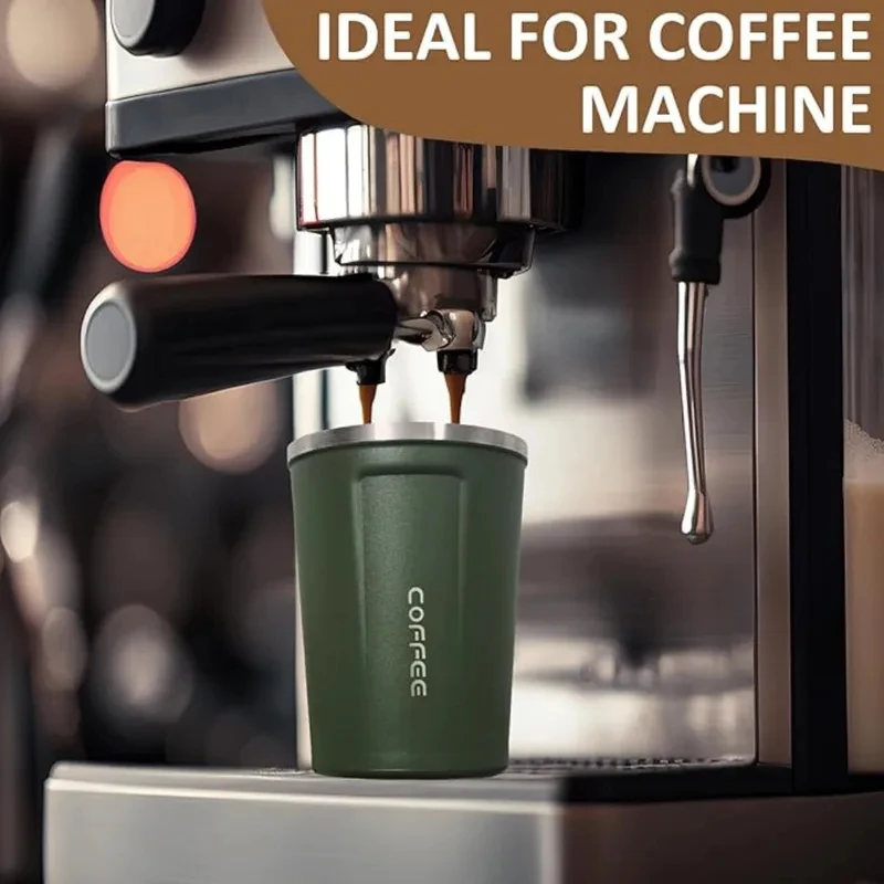 350-400mStainless Steel Coffee Cup Leak-Proof Vacuum Flask Insulated Water Bottle Travel Thermal Tumbler Car Portable Coffee Mug