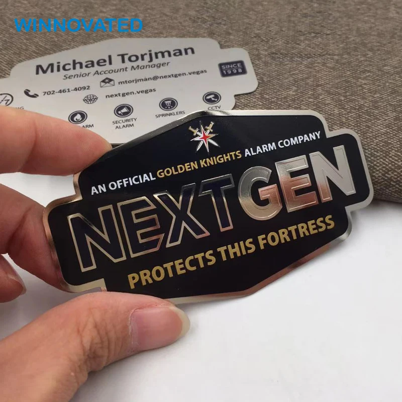 Customized product Hot Selling 304 Stainless Steel Metal Card Business Card With Engraved Logo