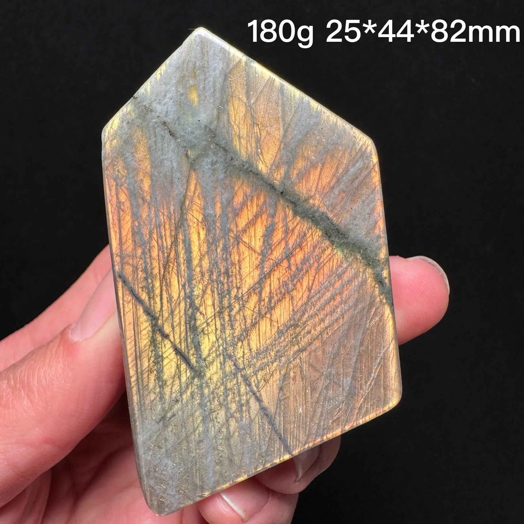 Natural Purple Labradorite Slab Slices Rough Polished Crystal Healing Stone Moonstone Home Decor Shooting under sunlight