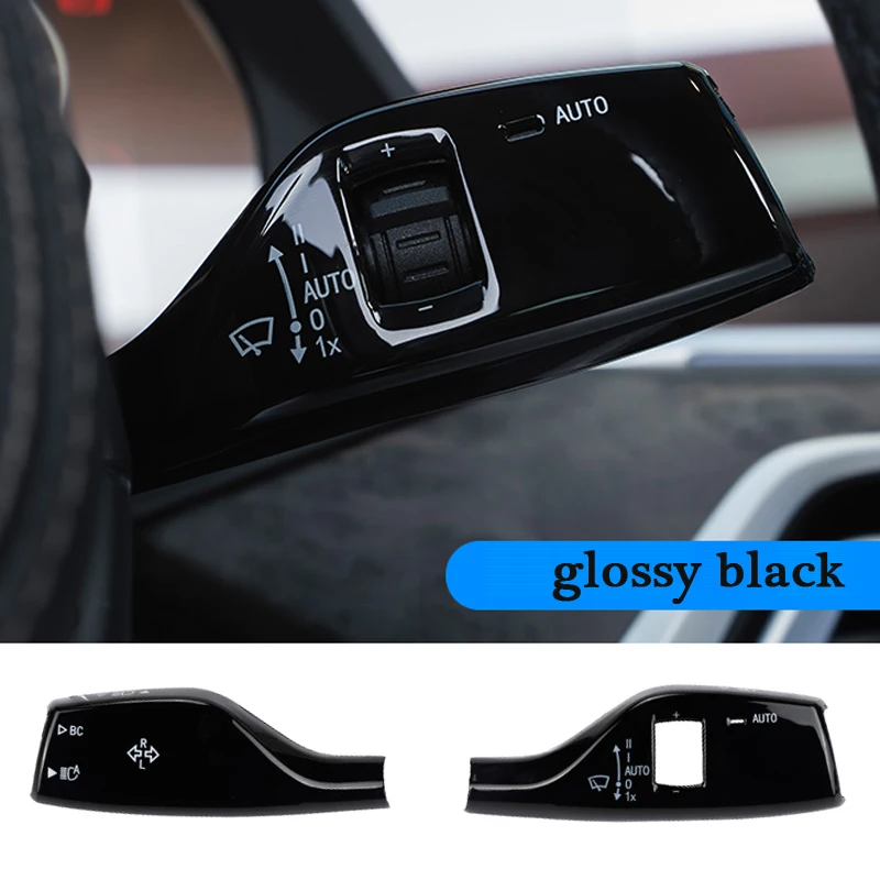 Car Turn Signal Windshield Wiper Lever Switch Cover Decor Sticker Trim For BMW G06 G11 G12 G20 G30 G32 G02 G29 G22 G23 G26