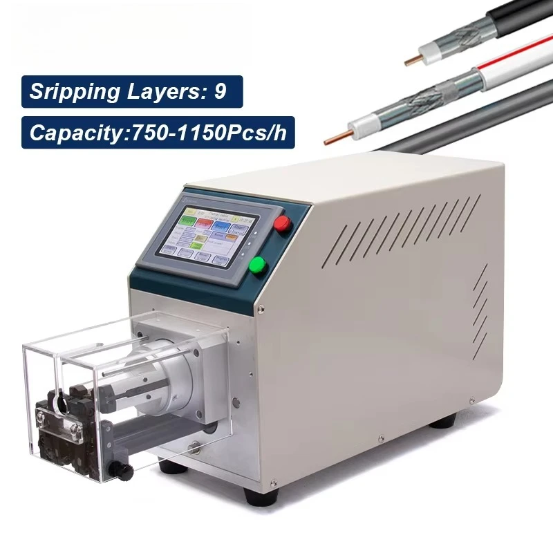 EW-06F Rotary Blade Coaxial Cable Stripper Coaxial Cable Stripping Machine RG402 Rg Series Rg58 Rg213 Rg214 Rg174