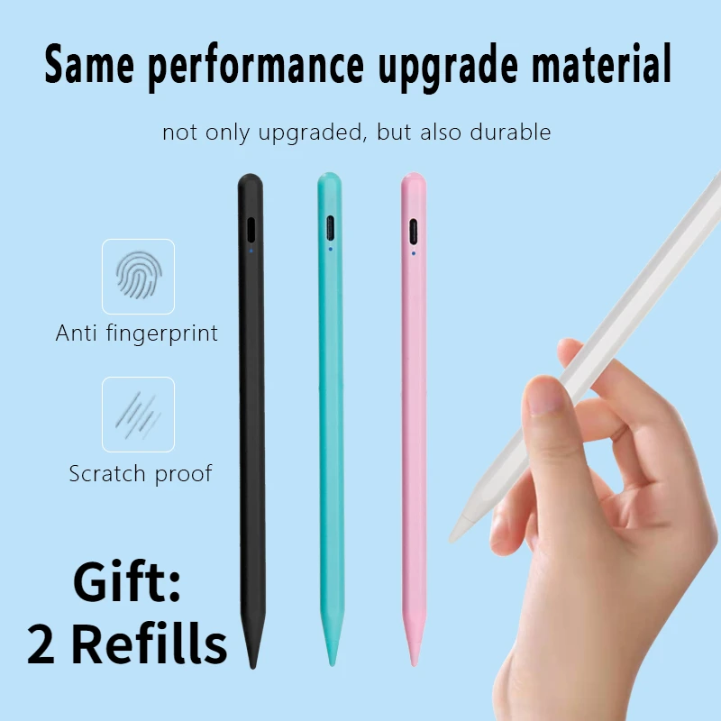 T10 Stylus Pen For IPad 6/7/8th For IPad Pro 11 12.9 IPad Air 3rd/4th Magnetic Rejection For IPad Mini 5th With Palm Gen Pencil