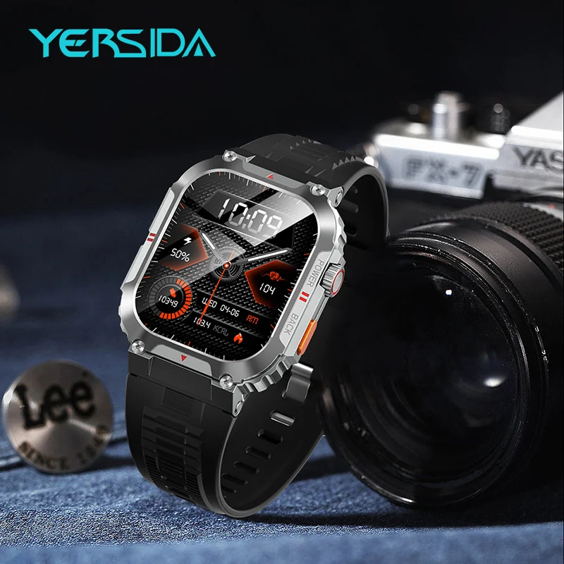 YERSIDA Bluetooth Smart Watch C58 Multiple Sports Mode Real-Time Health Fitness Training Monitoring Waterproof Screen Smartwatch