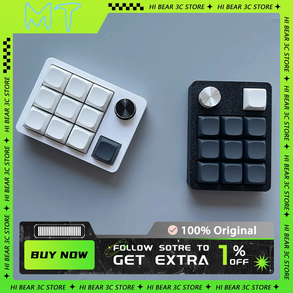 

CV11 Mini Keyboard Keypad Multifunctional Knob RGB Support QMK VIA Hot Swap Pc Office Customized Gaming Accessories Gifts