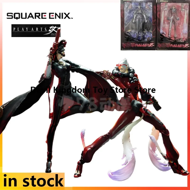 SQEX Produces Movable Figurines for PlayArts Series, Bayonetta Anime, Bayonetta/Joan of Arc Character Collection Models