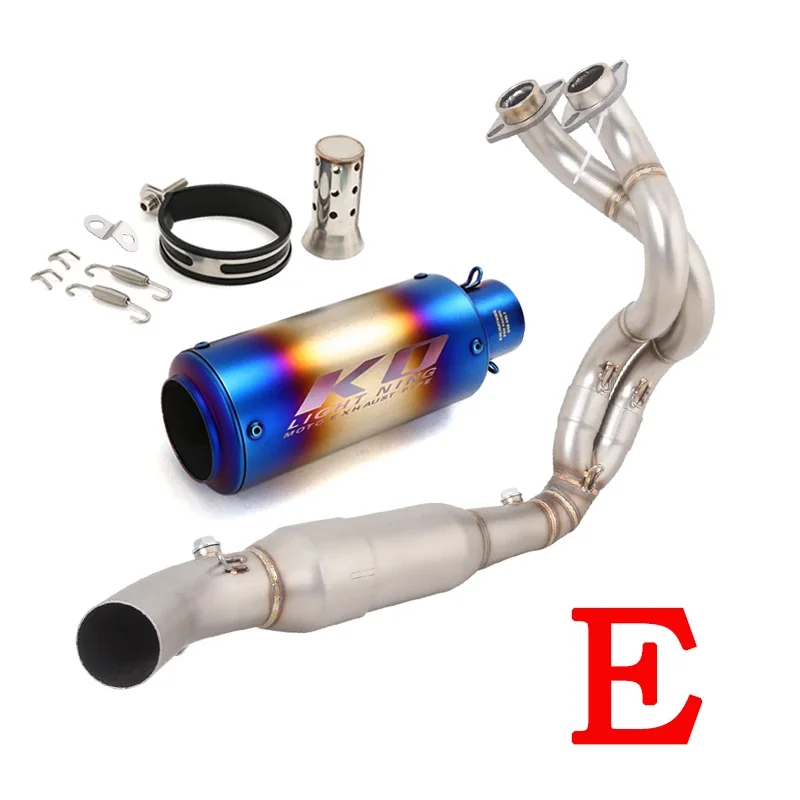 Voor Kawasaki Ninja 650 Z650 2023 2024 2025 Motorfiets Uitlaatpijp Uitlaat Front Link Rvs 51 MM DB Killer volledige Systeem