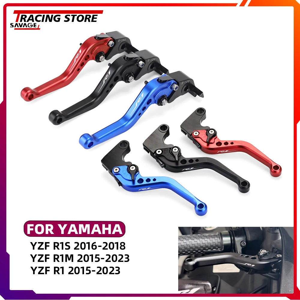 

YZFR1 Motorcycle Control Handles Lever For YAMAHA YZF R1 YZF-R1 S/M R1S R1M Brake Lever Clutch Lever Short Handlebar Accessories