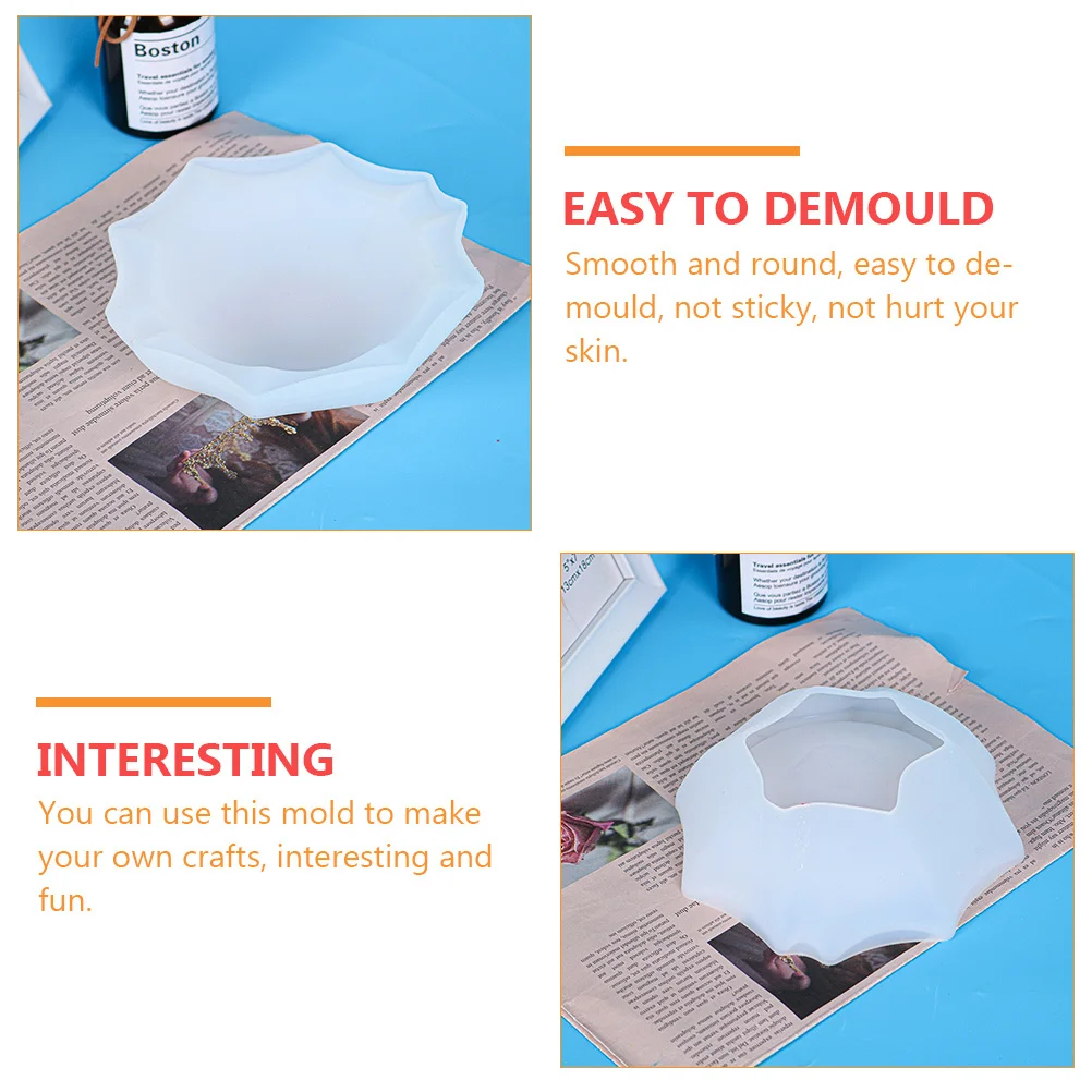 

Resin Mold For Diy Storage Plate Mold Jewelry Making Epoxy Craft Storage Plate Non-Stick Durable Adornment Tool