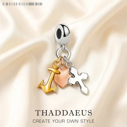 Faith Hope and Love Pendant Charm New Fine Jewelry Real 925 Sterling Silver Cross Anchor Heart Vintage Gift For Women Men