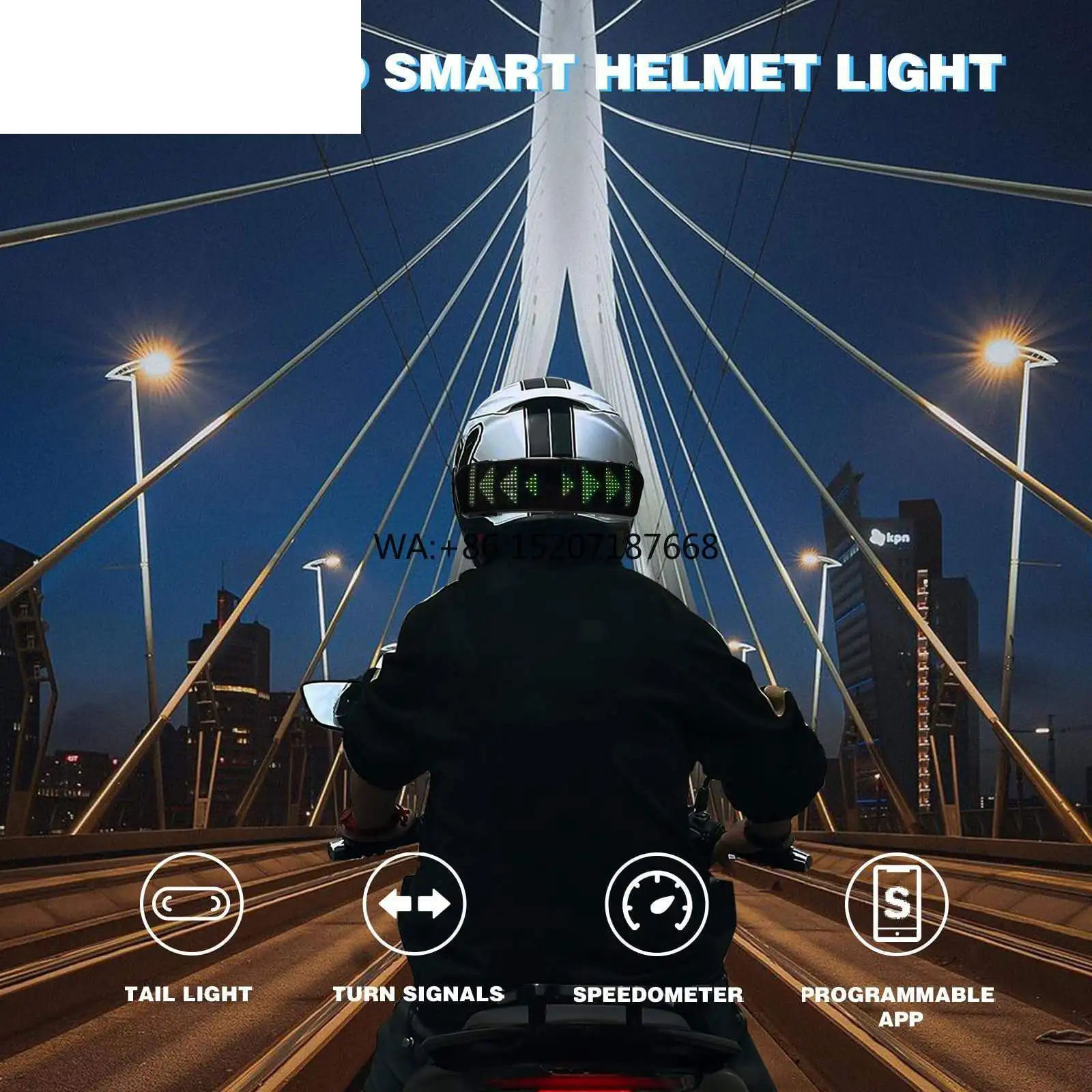 

HX для указателя поворота, светодиодный задний фонарь для велосипеда/мотоцикла, RGB, умное индивидуальное управление через приложение, водонепроницаемый, ветрозащитный, унисекс, безопасность