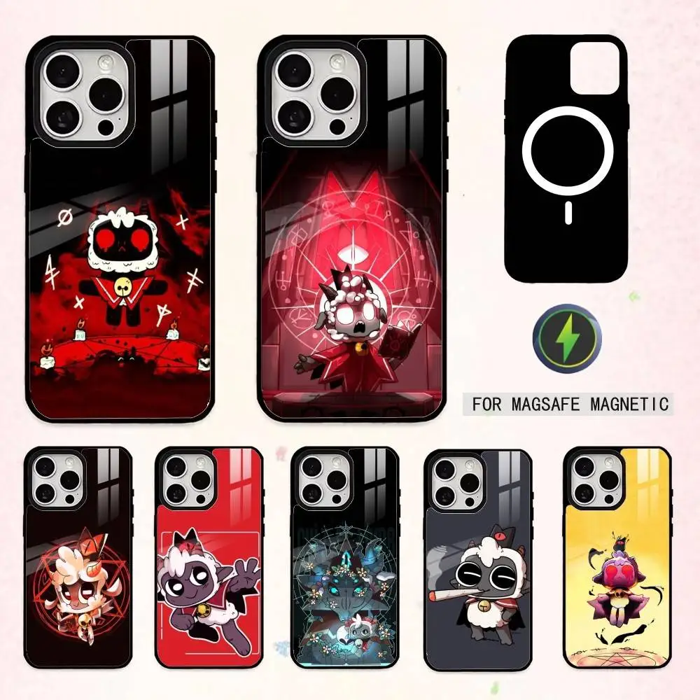 

C-Cult Of The L-Lamb Game Phone Case For iPhone17,16,15,14,13,12,11 Plus,Pro Max Magnetic For Magsafe Wireless Charging