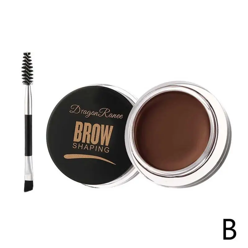 Matita per sopracciglia bipartita a doppia testa Strumento per trucco matita per sopracciglia naturale multifunzionale impermeabile a prova di sudore