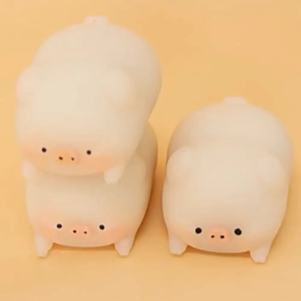 Kawaii Cartoon Schwein Squeeze Sensorische Weiche Elastische Schwein Squeeze TPR Tragbare Langsam Rising Spielzeug Kinder Spielzeug
