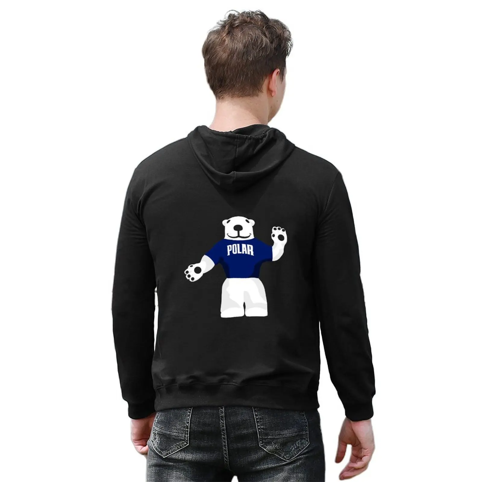 الدب القطبي هوديي ملابس الشتاء الرجال العرق قميص مجموعة الرجال ملابس الخريف الخريف منتجات جديدة مقنعين المحملة الجديدة