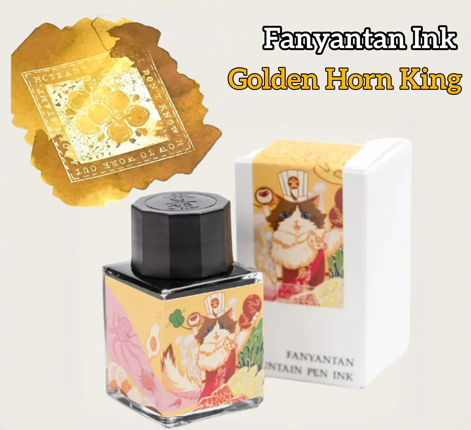 Fanyantan Ink, Golden Horn King, Pen Shading  Ink 20ml