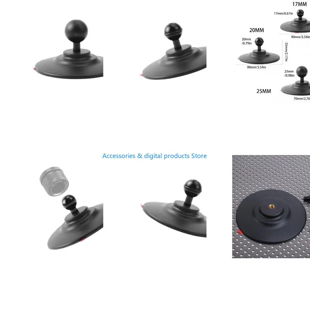 77JD Ball Joint Adapter Adhesive Base Phone Holder For Car Dashboard Office Desk