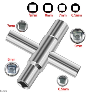 Multifunktionaler verstellbarer Schraubenschlüssel, 4-in-1, universeller Wasserhahnschlüssel, quadratischer Schlüssel, Klempner, Badezimmerschlüssel, Heimreparatur, Handwerkzeuge