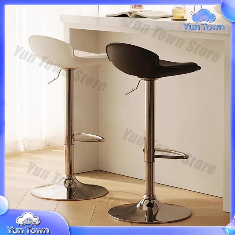 Bar Stool for Adjustable Height Counter Chair for Reception Desk for Bar Chair for Modern Swivel Backless Stool for Luxury
