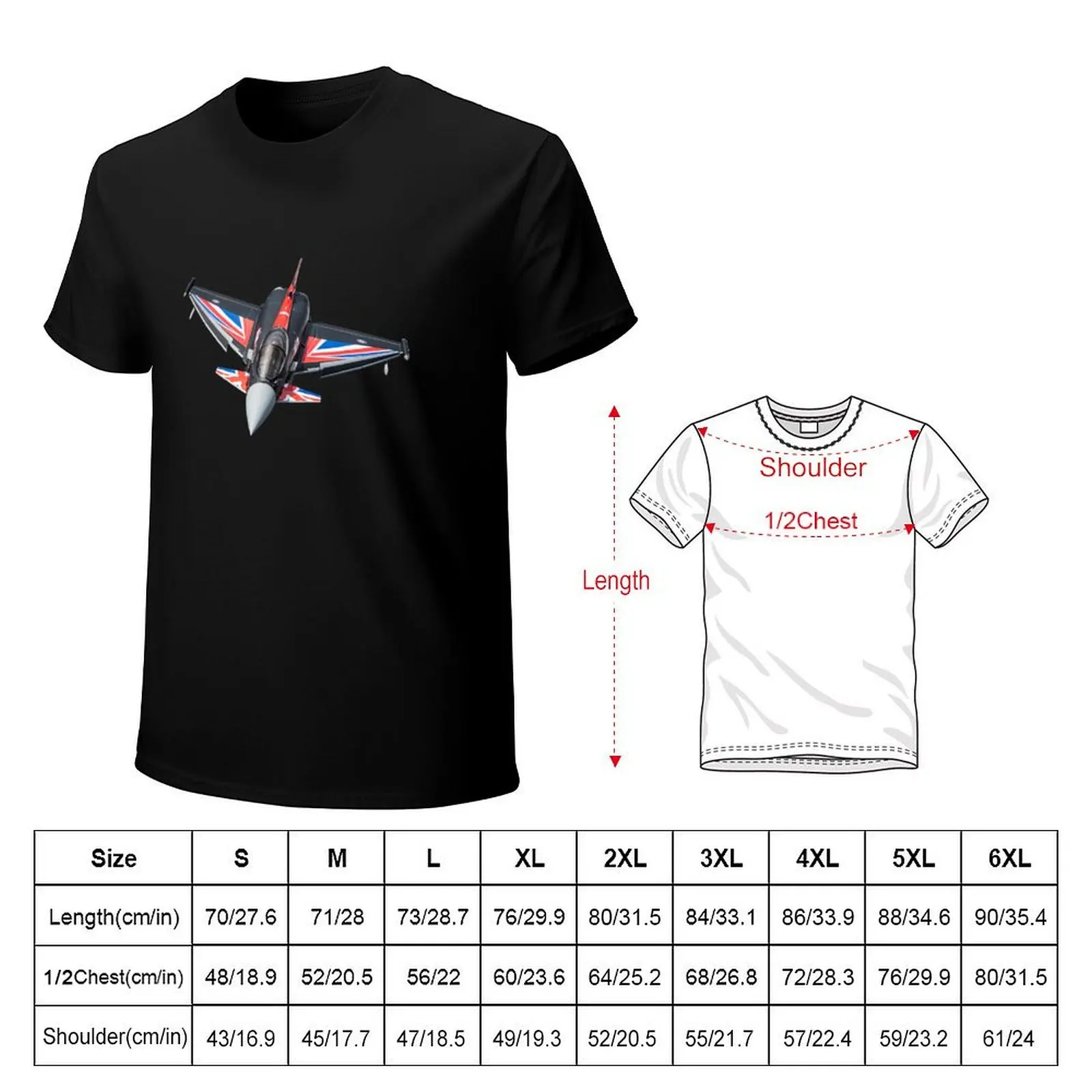 RAF Typhoon blackjack T-Shirt printed t shirts for man T-Shirt