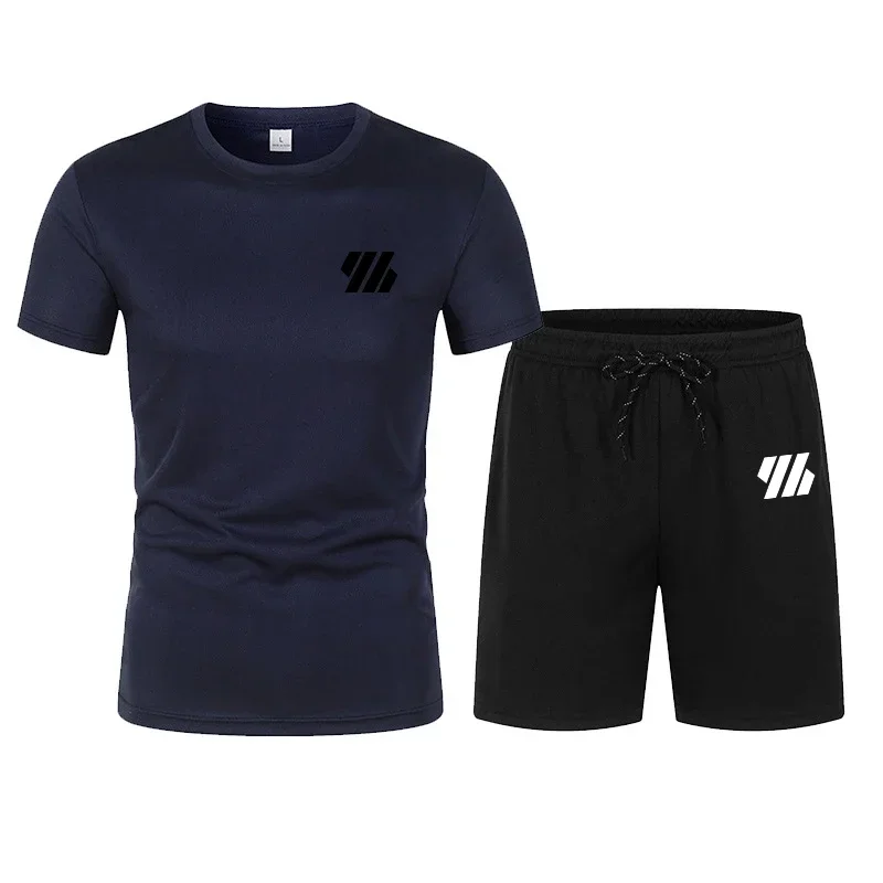 Men's activewear Running gym activewear 2025 trendy men's 2-piece summer suit