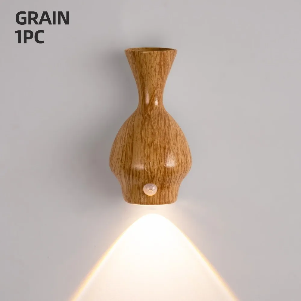 Christmas LED Motion Sensor Wall Lamp No Drilling Touch-Controlled Magnetic Wall Light USB Rechargeable Motion Activation