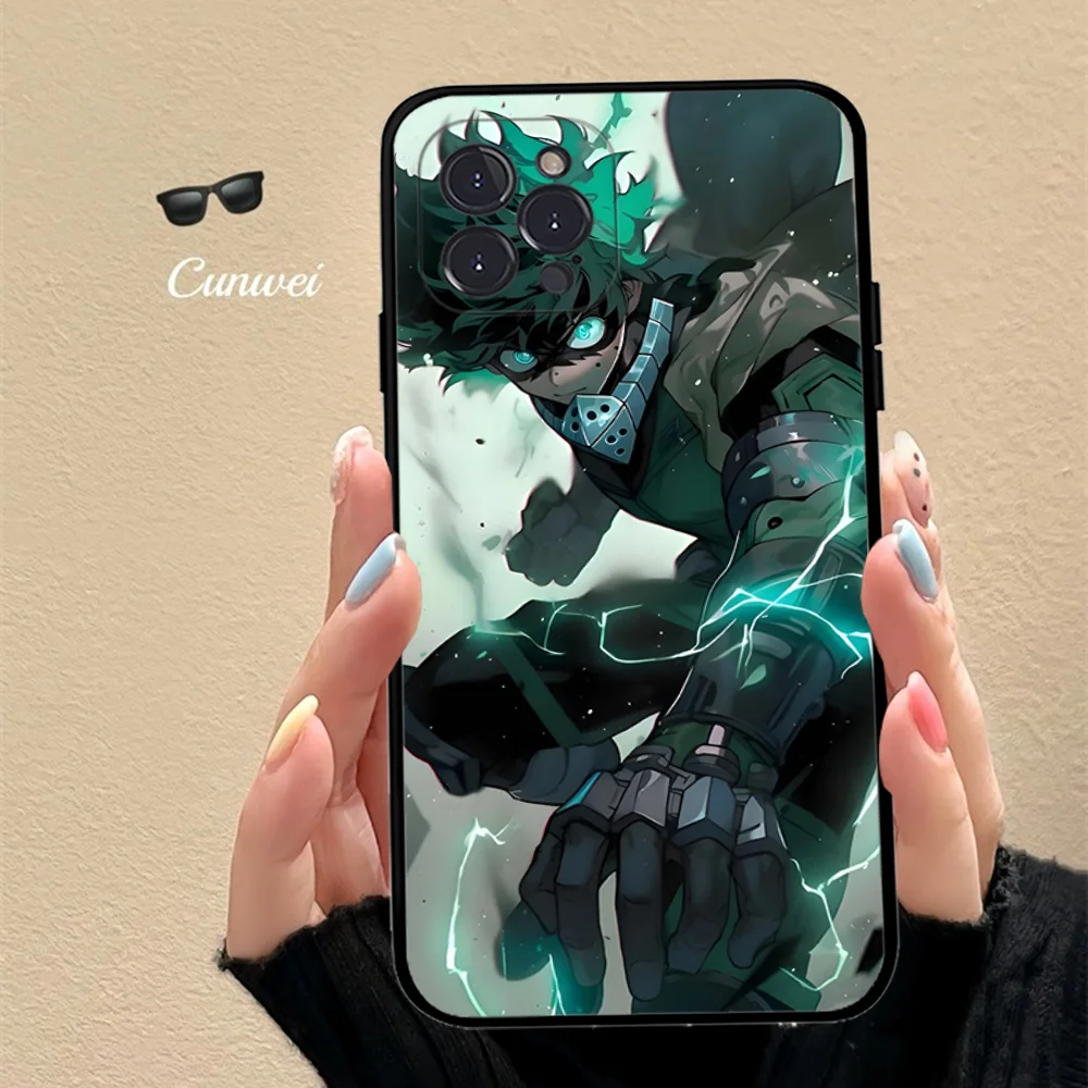 Deku My Hero Academia Phone Case For iPhone 15 14 11 12 13 Mini Pro XS Max Cover 6 7 8 Plus X XR SE 2020 Funda Shell