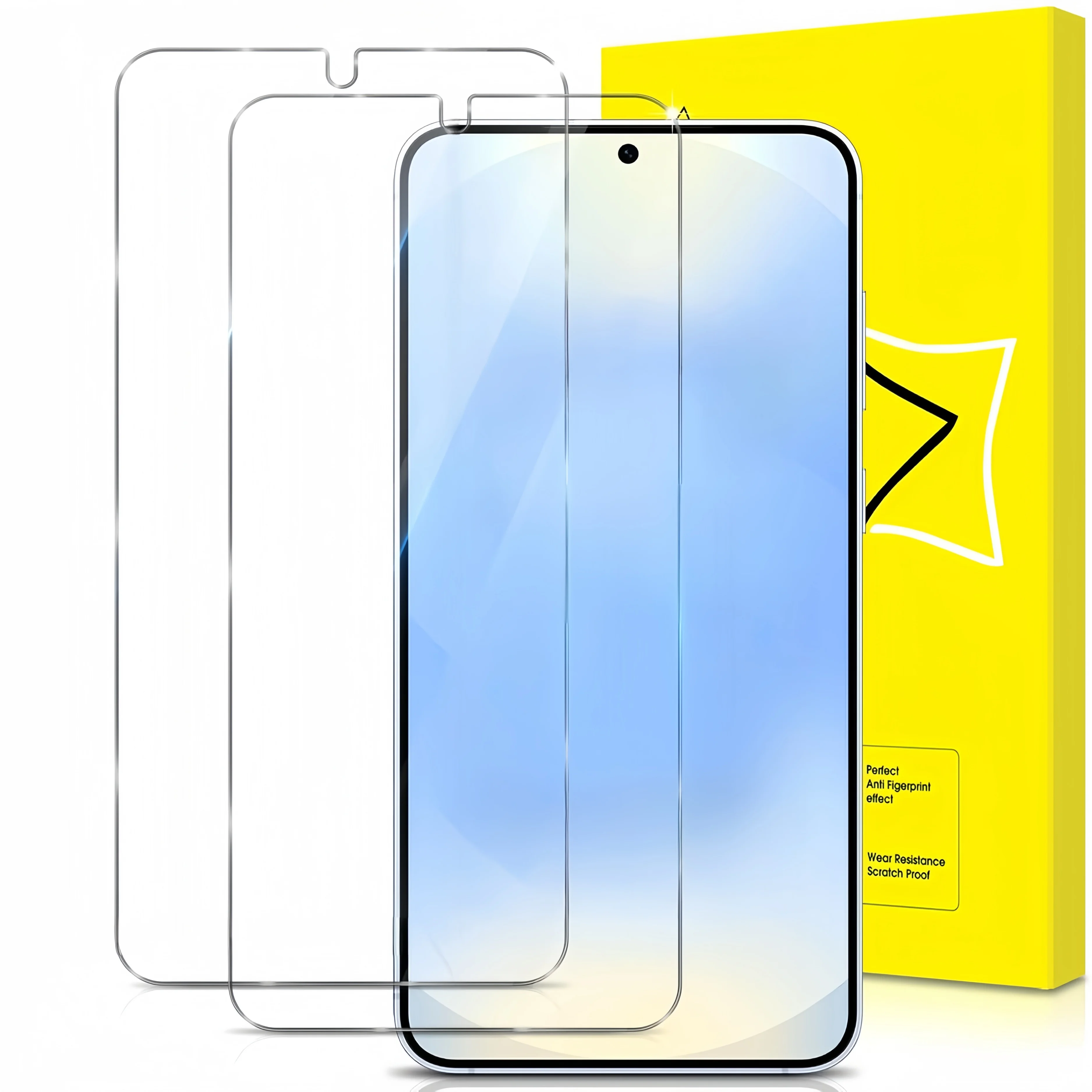 2 Pcs Tempered Glass Phone Film For Samsung Galaxy S26 S25 S24 Ultra Plus FE Support Fingerprint Unlock