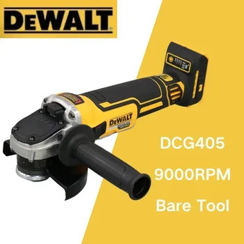 DEWALT 브러시리스 리튬 앵글 연마기 충전 전기 연마기, 금속 절단기, DCG405, 100mm, 125mm