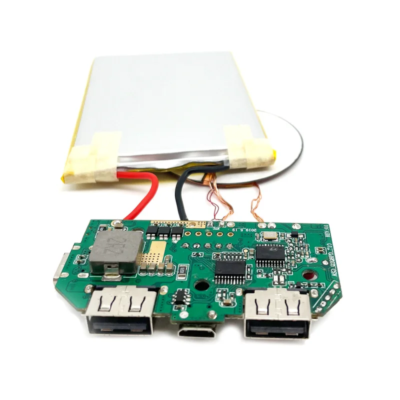 Custom.10000 mAh Power Bank Pcb Board Dual USB 5V 2.1A 1A Mobile Power Bank Wireless PCB Board Step Up Mod